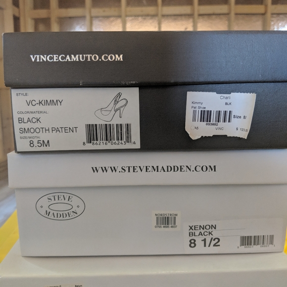 Vince Camuto Patent Leather Platform Sling Backs - Picture 5 of 5